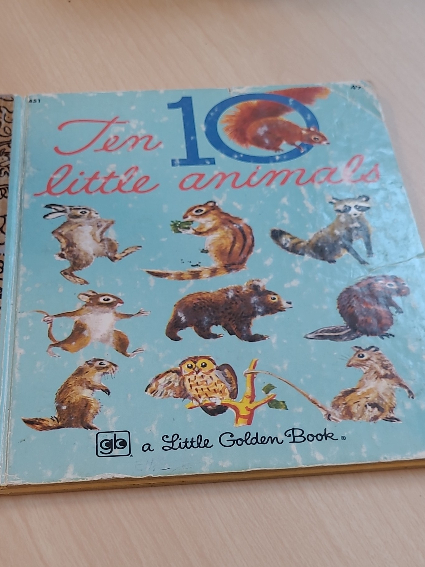 Little Golden Book Ten Little Animals Blue